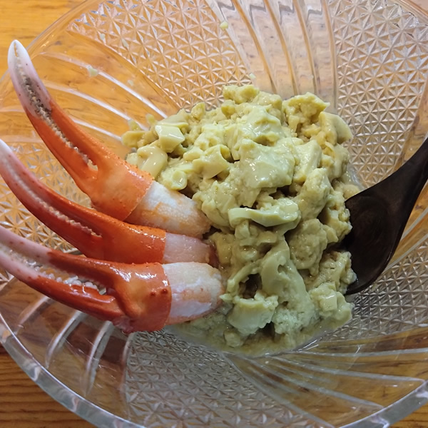 カニみそ豆腐